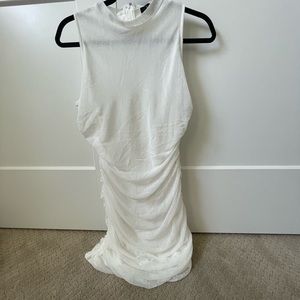 White body con dress